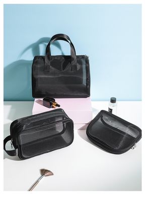 Bolsa de Zipper de malha de Nylon Bolsa de Nylon para Mulheres