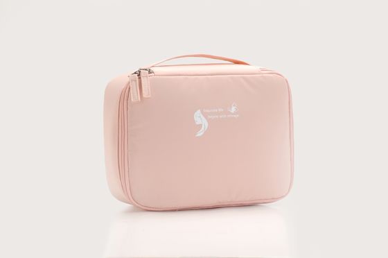 OEM/ODM aceitável Bolsa de maquiagem de nylon personalizada para viagens e design transparente
