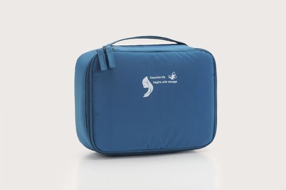 OEM/ODM aceitável Bolsa de maquiagem de nylon personalizada para viagens e design transparente