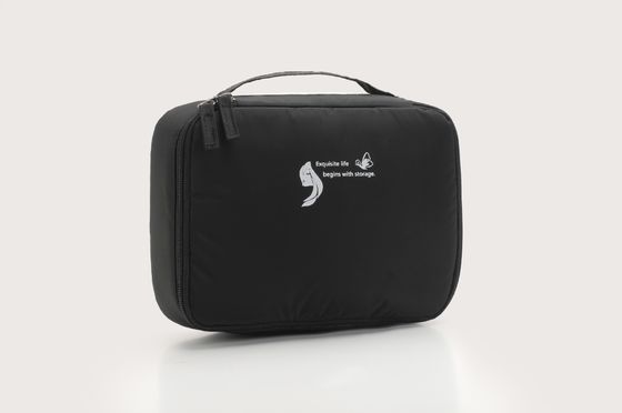 OEM/ODM aceitável Bolsa de maquiagem de nylon personalizada para viagens e design transparente