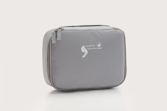 OEM/ODM aceitável Bolsa de maquiagem de nylon personalizada para viagens e design transparente