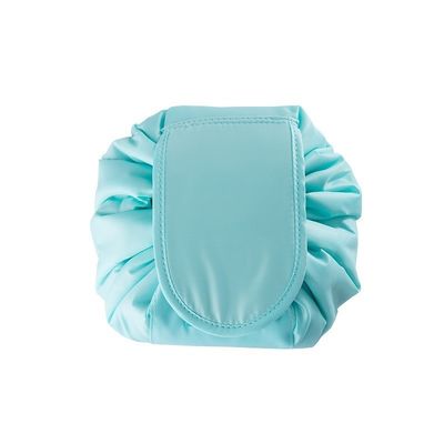 Conveniente cor personalizada à prova d'água dobrável drawingstring tela maquiagem saco para cosméticos