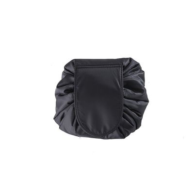 Conveniente cor personalizada à prova d'água dobrável drawingstring tela maquiagem saco para cosméticos