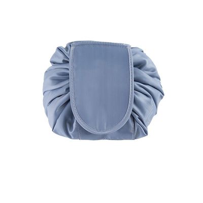 Conveniente cor personalizada à prova d'água dobrável drawingstring tela maquiagem saco para cosméticos