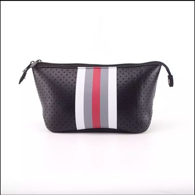 Saco de maquiagem de neoprene com fecho de fecho de fecho para cosméticos