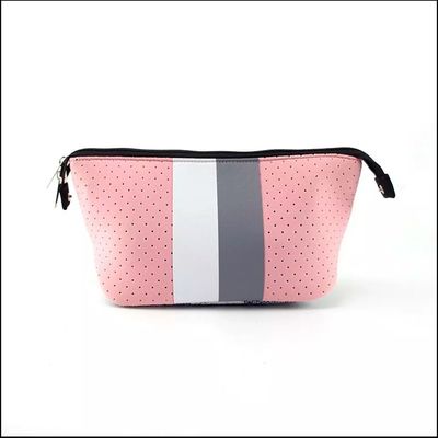 Saco de maquiagem de neoprene com fecho de fecho de fecho para cosméticos