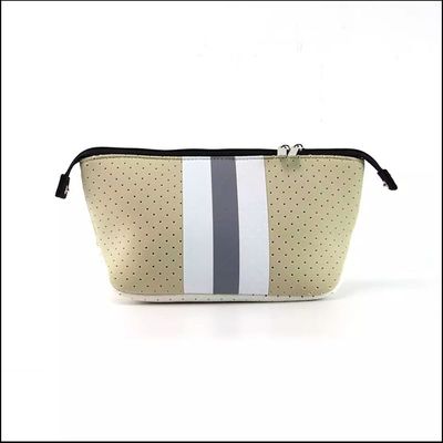 Saco de maquiagem de neoprene com fecho de fecho de fecho para cosméticos