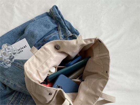 Single Handle Luxury Woman Tote Handbag Fashion Canvas Bag em opções de cores personalizadas