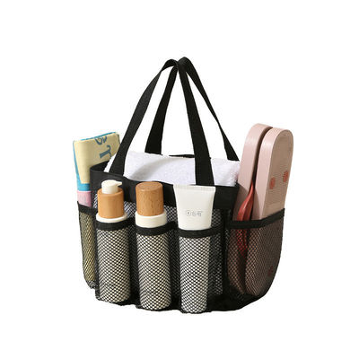 Saco de Tote de praia de malha essencial de verão com bolsos múltiplos e cor personalizada