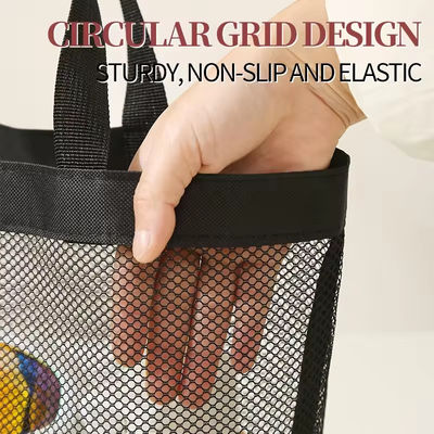 Saco de Tote de praia de malha essencial de verão com bolsos múltiplos e cor personalizada