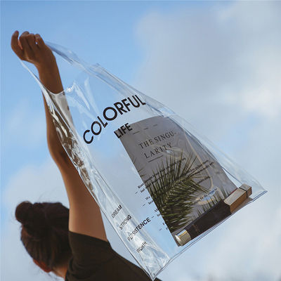 Material principal PVC Beach Tote Bag Perfeito para viagens e passeios casuais