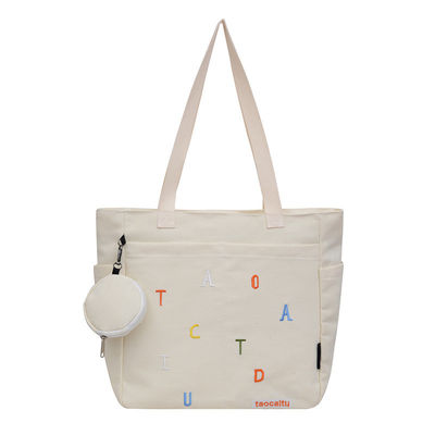 Saco do ombro de lona de 2023 para mulher gentil em média 30-50cm cor personalizada