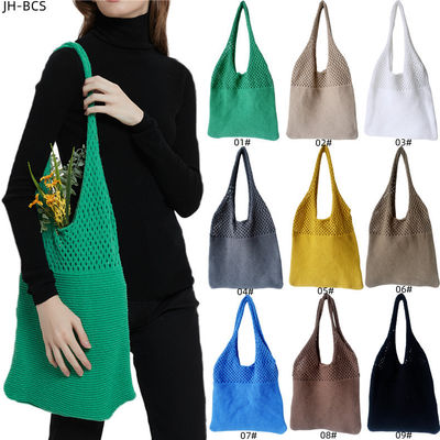 2024 Primavera Outono e Inverno Feminino Estilo de Manutenção Bolsa de Ombro Tricotada em Cor Sólida