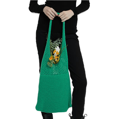 2024 Primavera Outono e Inverno Feminino Estilo de Manutenção Bolsa de Ombro Tricotada em Cor Sólida
