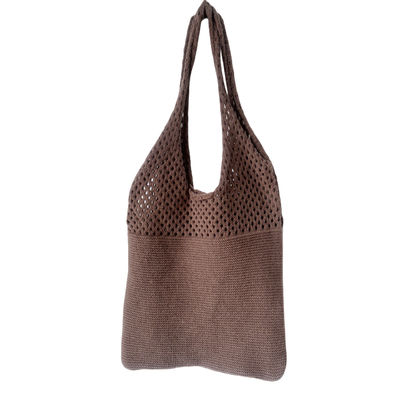 2024 Primavera Outono e Inverno Feminino Estilo de Manutenção Bolsa de Ombro Tricotada em Cor Sólida