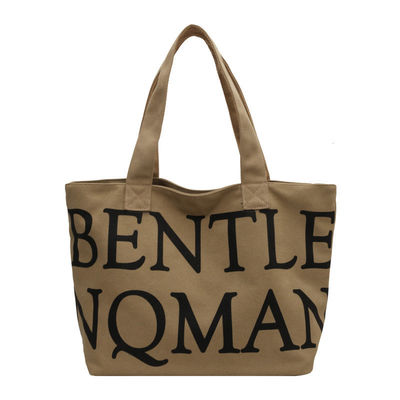 Saco de explosão feminino de estilo manuseável com letras de moda impressas e grande capacidade