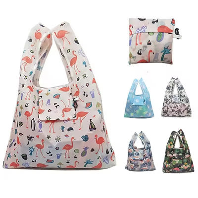 Sacos de supermercado à prova d'água de nylon eco-friendly reciclados com estilo soft-loop