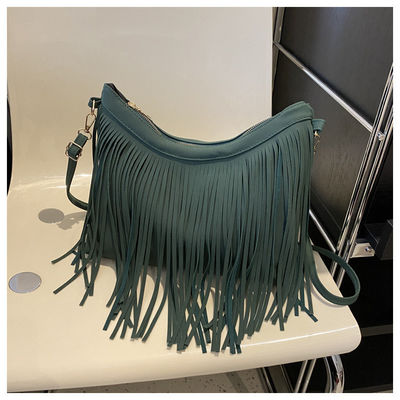 Saco personalizado com alças de lenço mais recente estilo da moda e franja colorida
