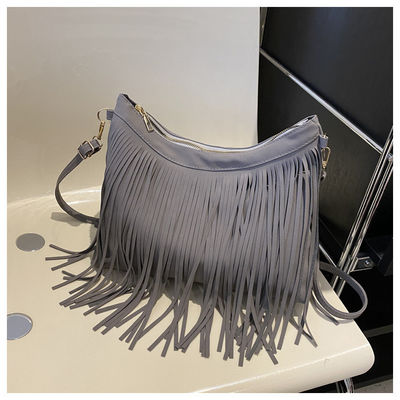 Saco personalizado com alças de lenço mais recente estilo da moda e franja colorida