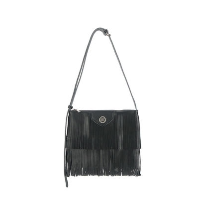 Poliéster Médio Eco Amigável Regalos de Dama de Noiva Personalizado Fringe Natureza Tassel Tote Saco para Mulheres