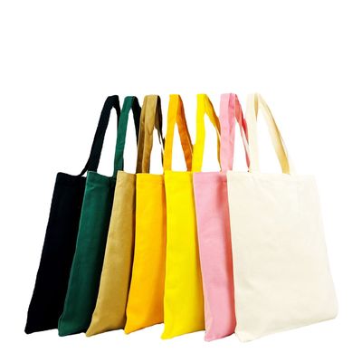 Sacos de toque com logotipo em tecido branco de poliéster