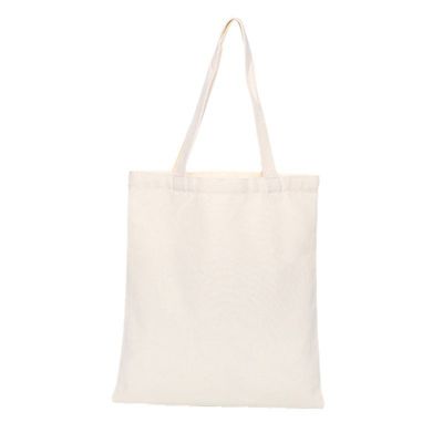 Sacos de toque com logotipo em tecido branco de poliéster