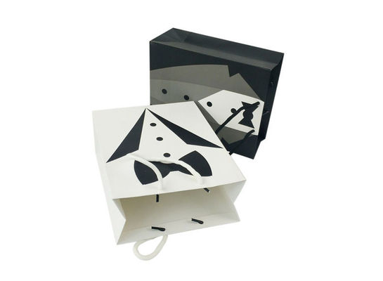 Pequena Empresa Logotipo personalizado Aceito Saco de papel biodegradável reciclável Embalagem de presente
