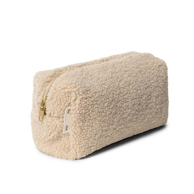 Bolsa Cosmética Multicolor Mulher Plush Bolsa de Maquiagem de Veludo Teddy Exquisita para em movimento