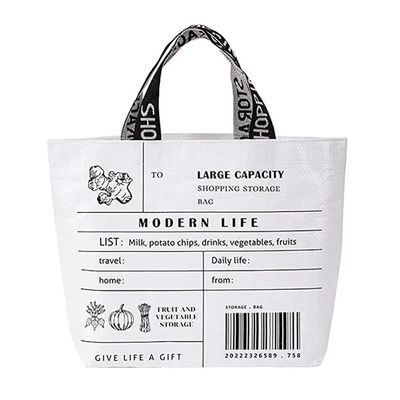 Saco de compras personalizado com cor personalizada e logotipo multicolor