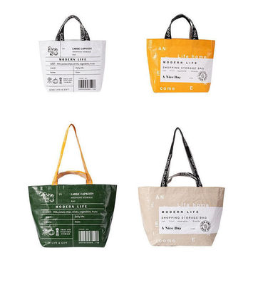 Saco de compras personalizado com cor personalizada e logotipo multicolor