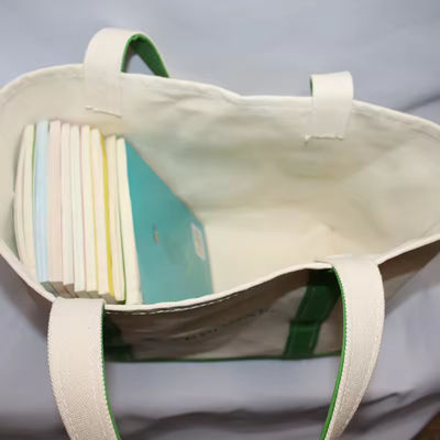 Saco de Tote de algodão ecológico com logotipo impresso sob medida
