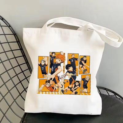 Pequeno saco de toque de lona encerada para compras de maquiagem Design personalizável e versátil