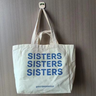 Saco de compras de lona com logotipos simples de sublimação personalizada em branco saco de poliéster