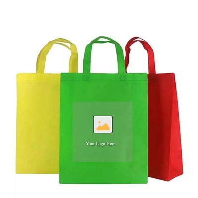 Mediano 30-50cm Saco de Tote não tecido com impressão de transferência de calor Logotipo personalizável