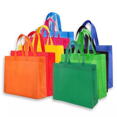 Logotipo personalizado Impresso Sacos de Tote Reutilizáveis Não Tecidos para Transferência de Calor do Comprador de Mercadorias
