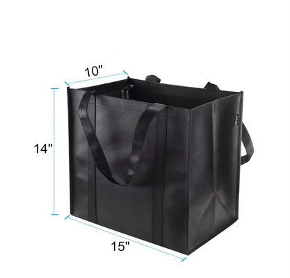 Logotipo personalizado Impresso Sacos de Tote Reutilizáveis Não Tecidos para Transferência de Calor do Comprador de Mercadorias