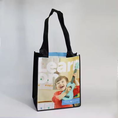Logotipo personalizado Impresso Sacos de Tote Reutilizáveis Não Tecidos para Transferência de Calor do Comprador de Mercadorias