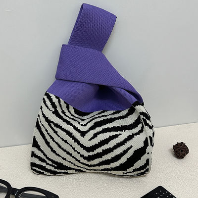 Moda de luxo flor de padrão mini bolsa de mão de mulheres Bolsa de compras Carinhosas bolsas de tricô