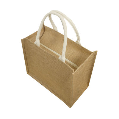 Saco de Jute Tote para Casamento Saco de Compras de Linho Natural