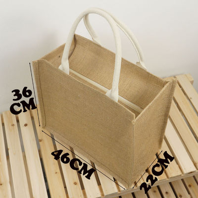 Saco de Jute Tote para Casamento Saco de Compras de Linho Natural