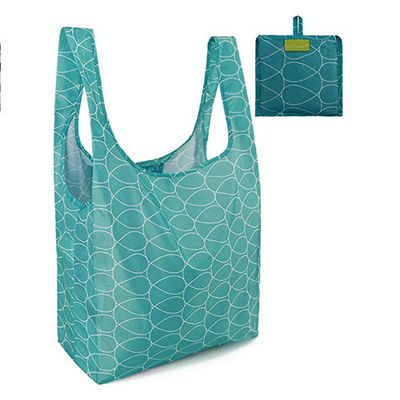 Saco de compras de tamanho médio Ripstop reutilizável, dobrável, customizavel