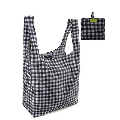 Saco de compras de tamanho médio Ripstop reutilizável, dobrável, customizavel