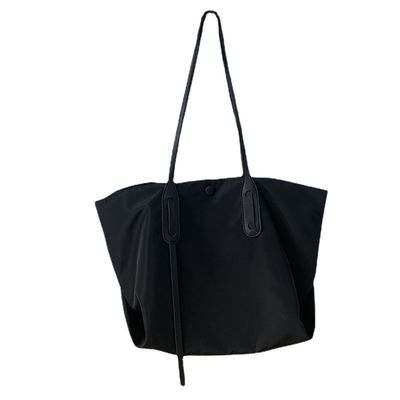 Saco de mensageiro com fecho de fechadura Material de nylon Impressão de logotipo Impressão Saco de compras para a vida diária