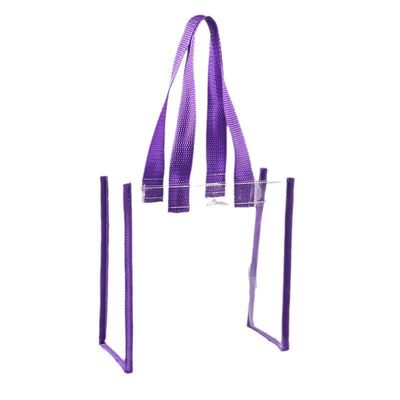 Saco de compras de plástico Tote Shoulder Pvc Beach Saco de mão com fecho de logotipo para mercadorias