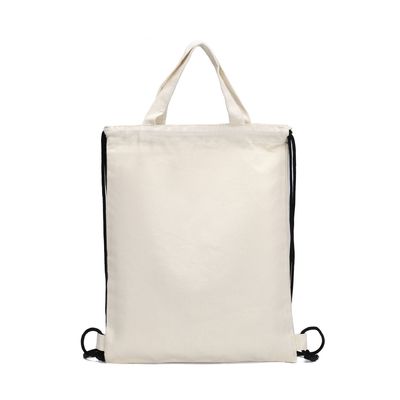 Cartoon Pattern Logotipo personalizado Bolsa de mão reutilizável de grande capacidade para ambiente