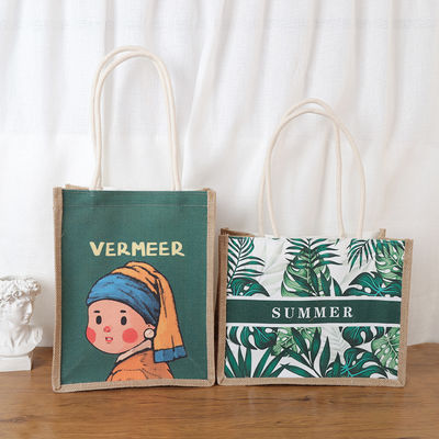 Modelo de Impressão Moderno Custom Blank Manual de algodão de lona Tote Saco com Logo