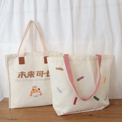 Modelo de Impressão Moderno Custom Blank Manual de algodão de lona Tote Saco com Logo