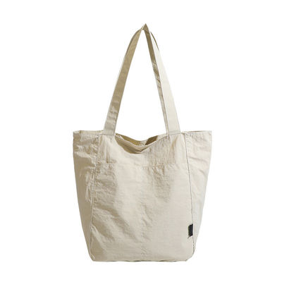 Saco de compras de grande capacidade com design personalizável e material de nylon impermeável