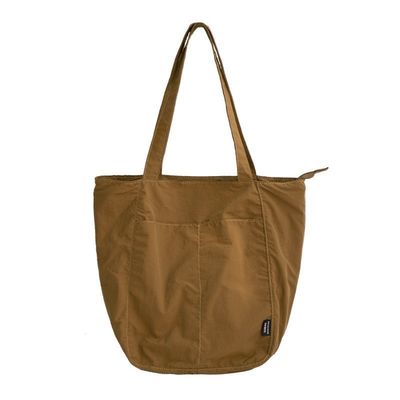 Saco de compras de grande capacidade com design personalizável e material de nylon impermeável