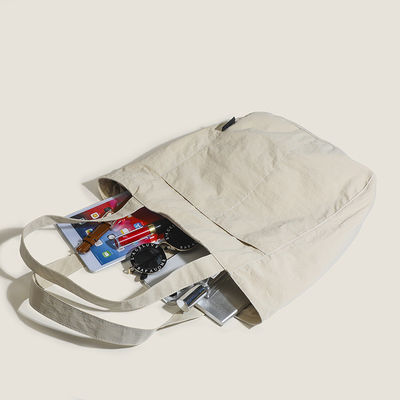 Saco de compras de grande capacidade com design personalizável e material de nylon impermeável